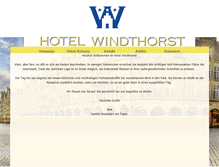 Tablet Screenshot of hotel-windthorst.de